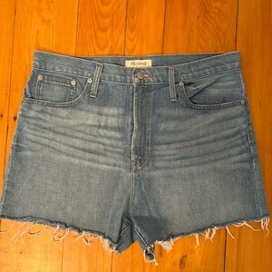 Madewell Light Wash Perfect Jean Short